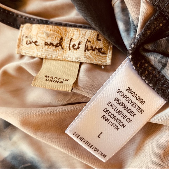 Live & Let Live Embroidered & Patterned Layer Top - Picture 7 of 7